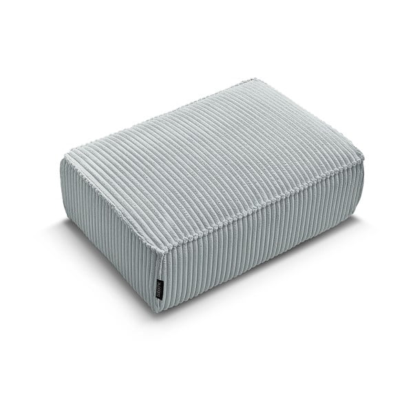 Šviesiai pilkos spalvos iš kordinio velveto taburetė Chelsea – Bobochic Paris-image-4