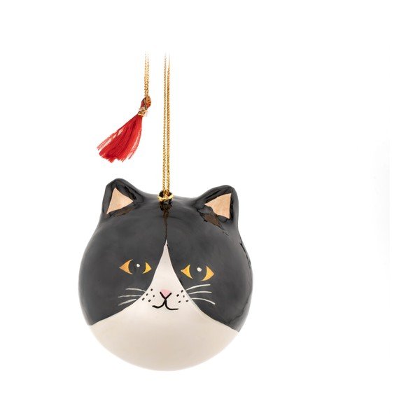 Iš popieriaus eglutės papuošimas 8 cm Black Cat – Sass & Belle