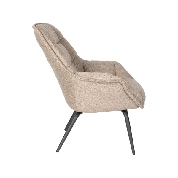 Krėslas smėlio spalvos Comfortable – White Label-image-3