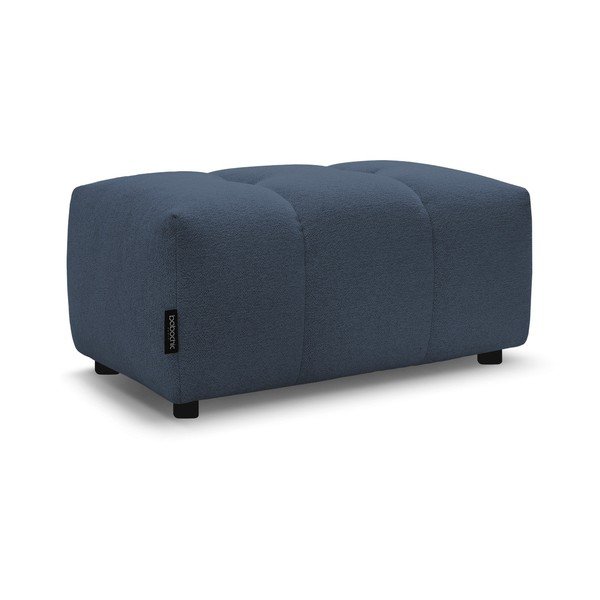 Mėlynos spalvos taburetė iš šenilinio audinio Roxelane – Bobochic Paris-image-3