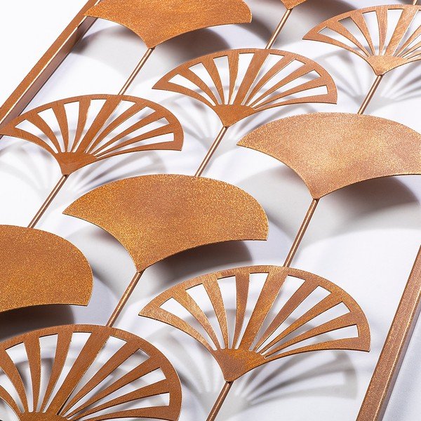 Metalinė sienų dekoracija 32x90 cm Gingko - Wallity-image-4