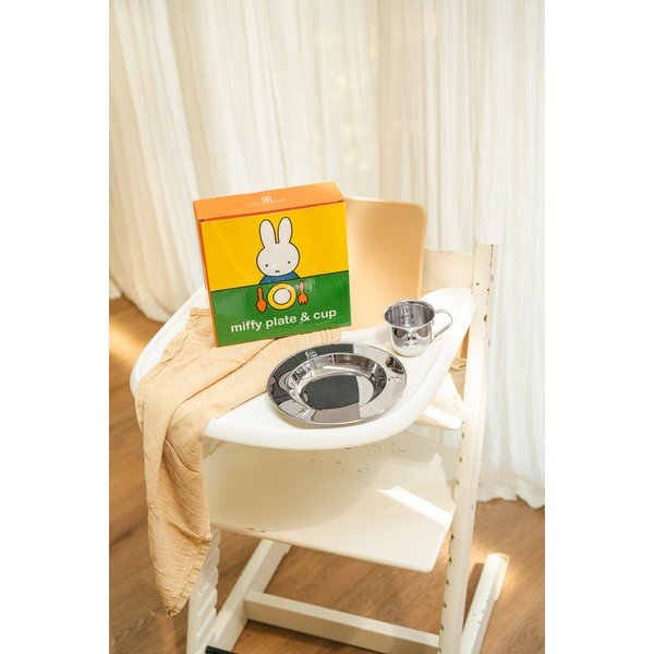 Vaikiški valgomojo rinkiniai iš nerūdijančio plieno 2 vnt. Miffy – Zilverstad-image-4