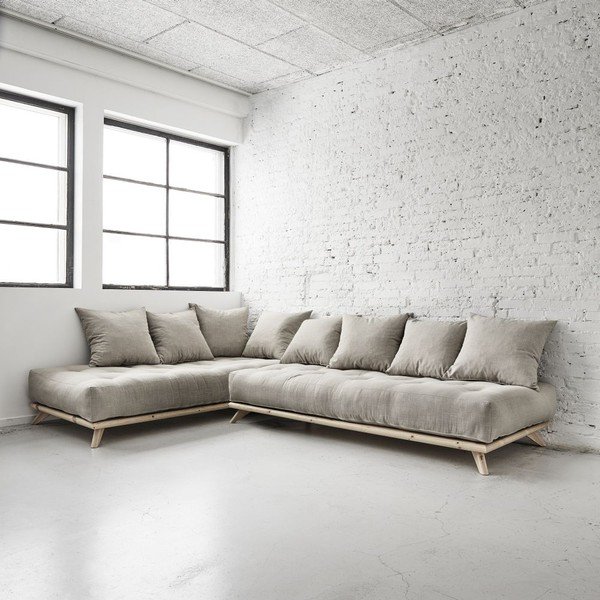 Sofa "Senza Natural/Light Grey-image-3
