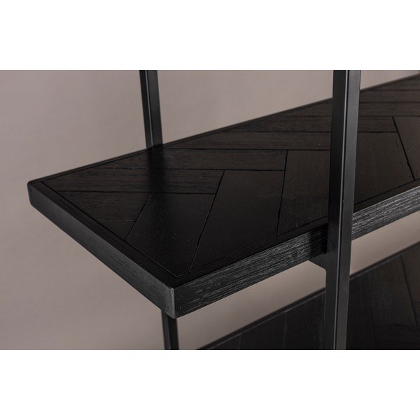 Juoda egzotinės medienos knygų spinta 140x146 cm Class - Dutchbone-image-4