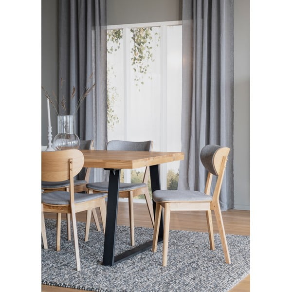 Pilkos valgomojo kėdės 2 vnt. Kato - Rowico-image-4