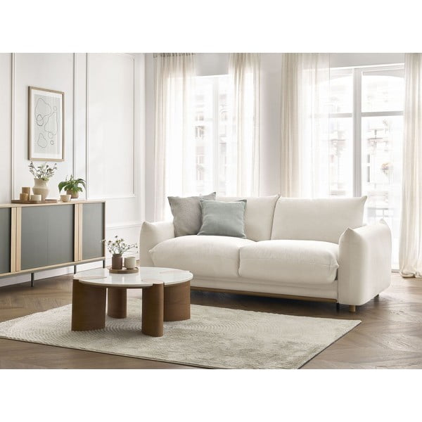 Sulankstoma sofa kreminės spalvos 214 cm Ernest – Bobochic Paris-image-1