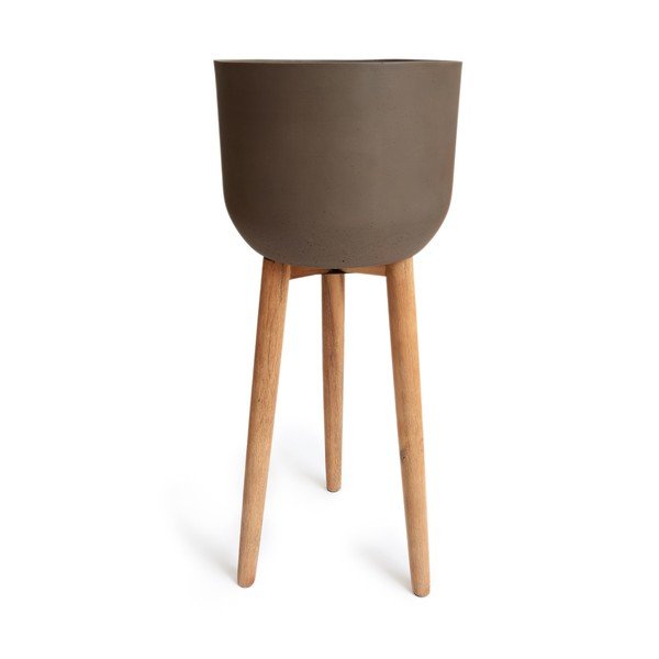 Rudos spalvos vazonas Kave Home Stahl, aukštis 86 cm-image-2