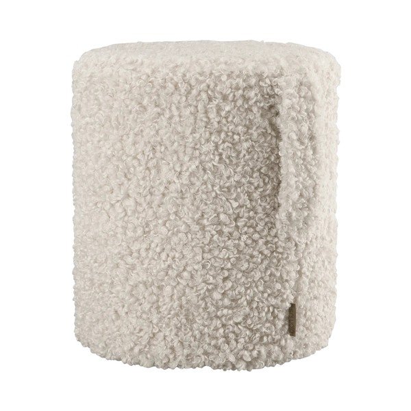 Smėlio spalvos iš boucle pufas Teddy – Blomus