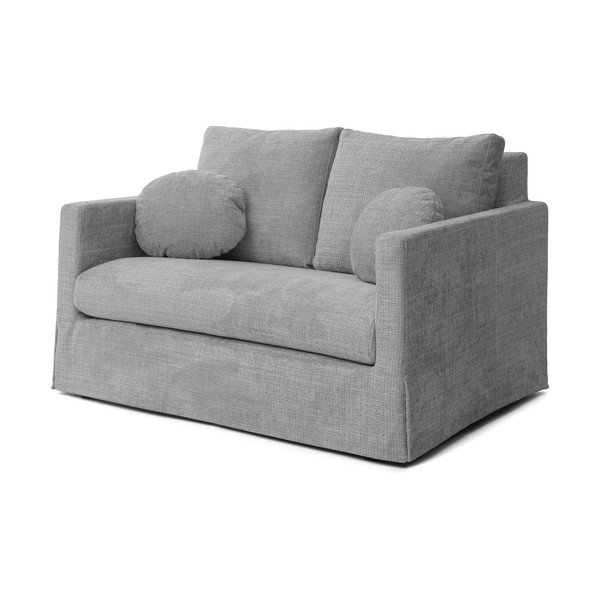 Šviesiai pilkos spalvos sofa 140 cm Paphos – Ropez