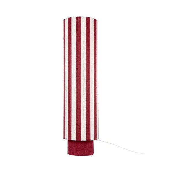 Raudonos spalvos/baltos spalvos iš virvės pastatomas šviestuvas (aukštis 106 cm) Vienna Stripes – Leitmotiv