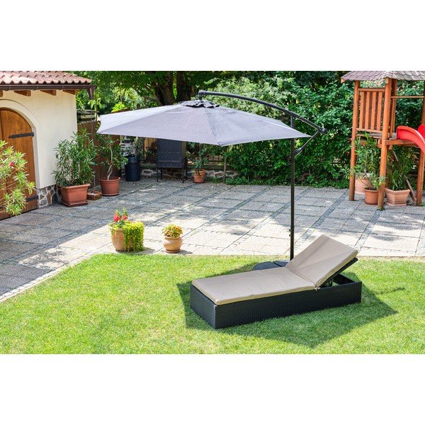 Juodos spalvos skėtis nuo saulės ø 300 cm Happy Sun – Bonami Essentials-image-4