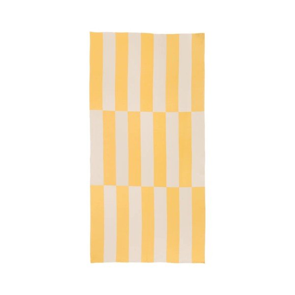 Geltonos spalvos iš medvilnės paplūdimio rankšluostis 100x160 cm Su – noo.ma