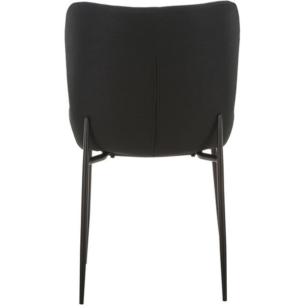 Juoda minkšta kėdė su aksominiu paviršiumi Westwing Collection Tess-image-4