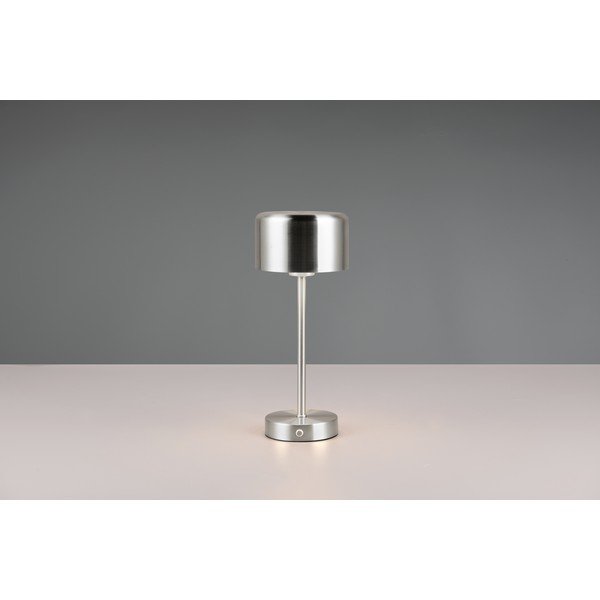 Stalinis šviestuvas sidabrinės spalvos LED su pritemdymo funkcija (aukštis 30 cm) Jeff – Reality-image-3