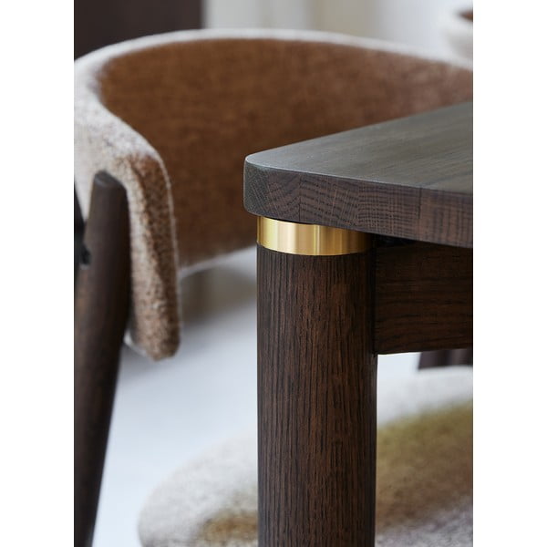 Prailginamas valgomojo stalas rudos spalvos 95x180 cm Arun – Unique Furniture-image-3