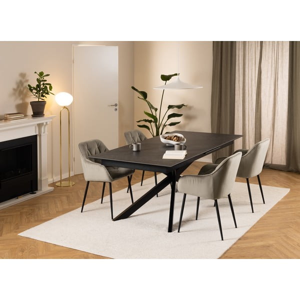 Iš keramikos prailginamas valgomojo stalas 100x240 cm Irwine – Actona-image-1