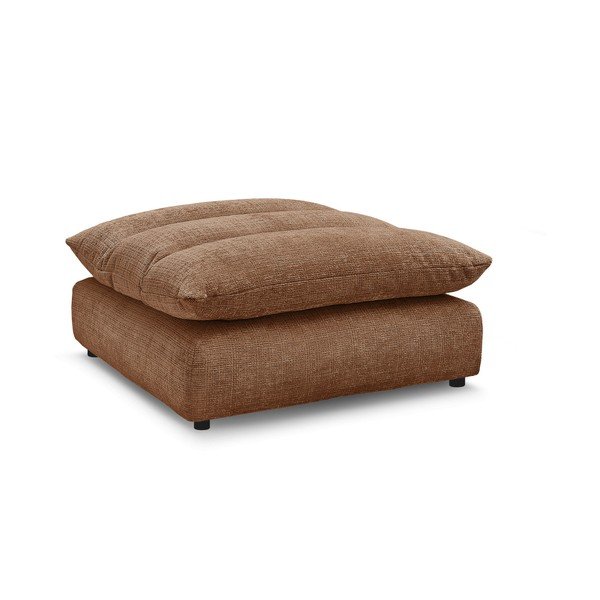 Oranžinės spalvos taburetė iš šenilinio audinio Neil – Bobochic Paris