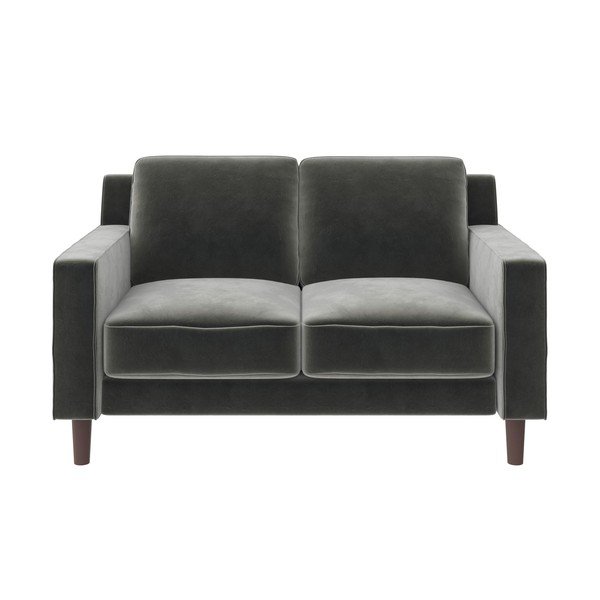 Iš velveto sofa pilkos spalvos 83 cm Brynn – Støraa