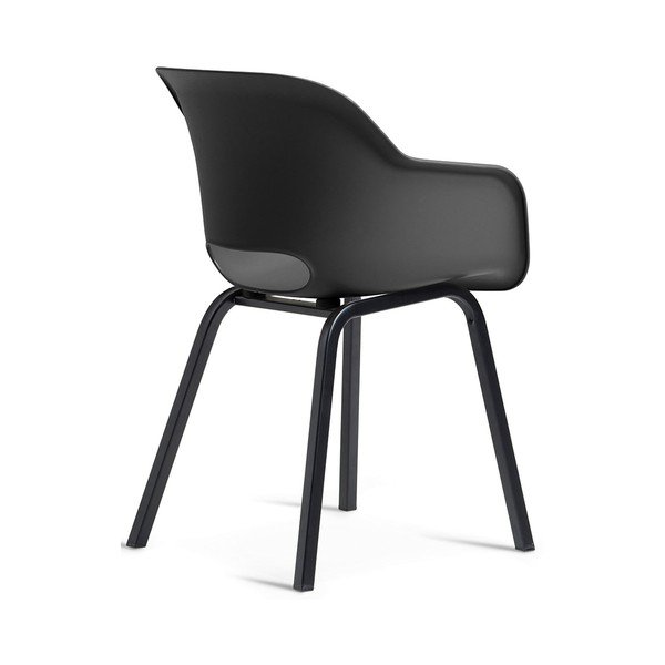 Antracito spalvos metalinės/plastikinės sodo kėdės 2 vnt. Noa Duo – Keter-image-3