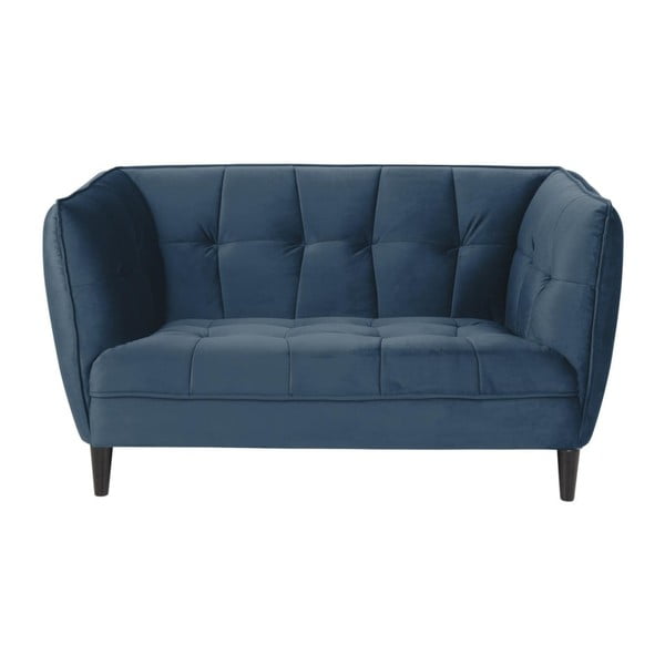 Mėlyna aksominė sofa Actona Jonna,146 cm
