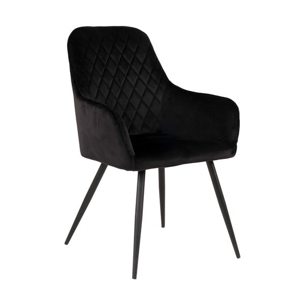 Juodo aksomo valgomojo kėdės, 2 vnt. Harbo - House Nordic