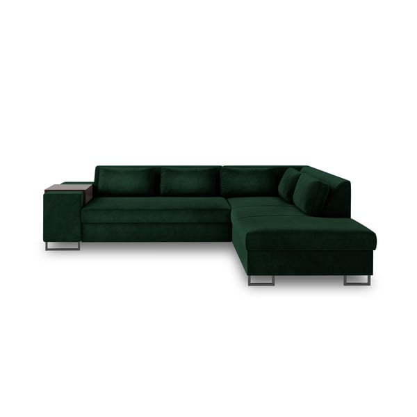 Žalioji sofa lova Cosmopolitan Design San Diegas, dešinysis kampas