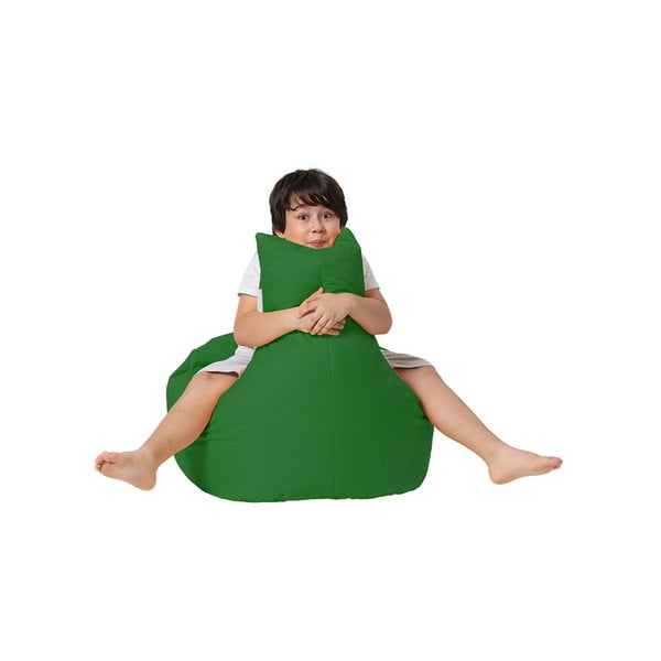 Vaikiškas sėdmaišis tamsiai žalios spalvos Baton – Floriane Garden-image-2