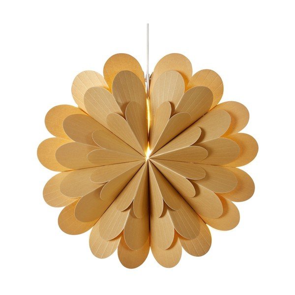 Pakabinama šviečianti dekoracija auksinės spalvos su Kalėdų motyvu ø 45 cm Maravilla – Markslöjd