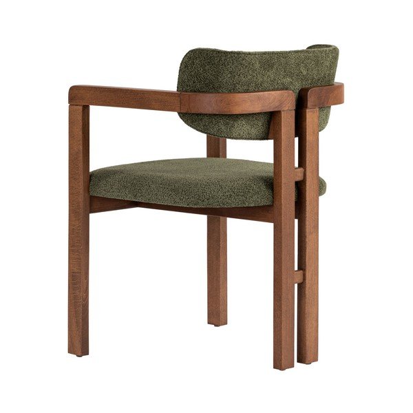 Tamsiai žalios spalvos valgomojo kėdė su porankiais Toscana – Kalune Design-image-2
