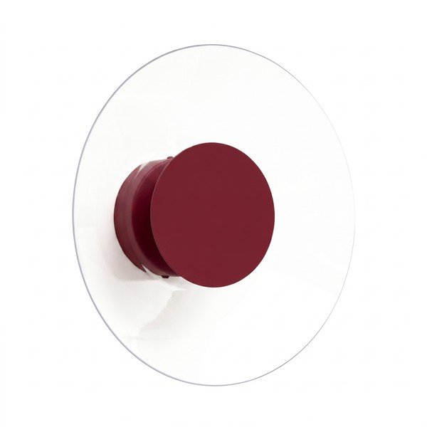 Bordo spalvos sieninė lempa LED 
iš akrilinio stiklo
 ø 28 cm ASTRO – Thoro