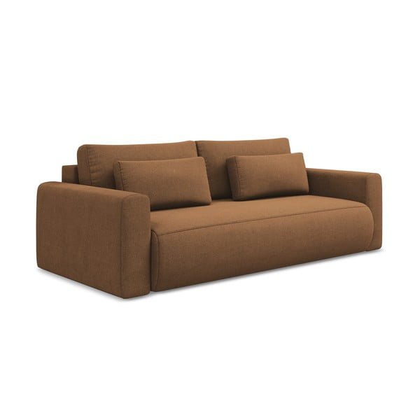 Terakotos spalvos sulankstoma/su sandėliavimo vieta sofa 238 cm Kapua – Makamii-image-3