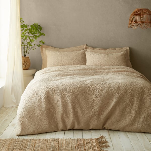 Smėlio spalvos viengulė patalynė 135x200 cm Casablanca Pinsonic – Pineapple Elephant-image-1