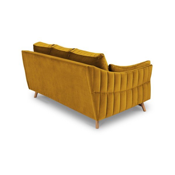 Geltona aksominė sofa Interieurs 86 Elysée, 232 cm-image-3