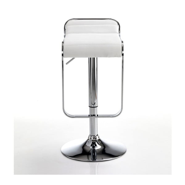 Baro taburetė baltos spalvos/sidabrinės spalvos 67 cm Snappy – Tomasucci-image-1