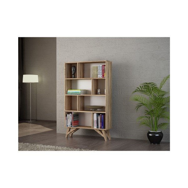Flamingo riešutmedžio knygų spinta-image-3