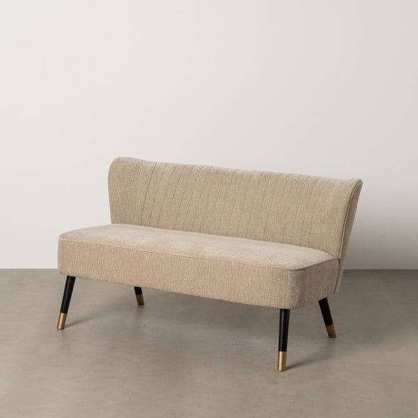 Smėlio spalvos iš šenilinio audinio sofa 134 cm Glam – Ixia-image-2