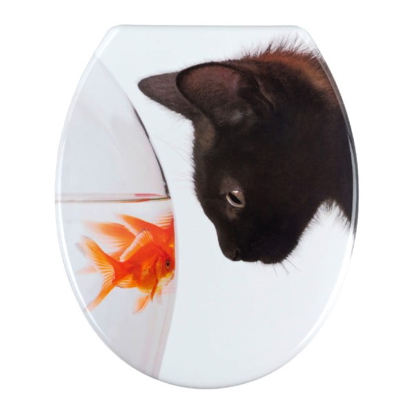 Wenko Fish & Cat klozeto sėdynė, 45 x 37,5 cm