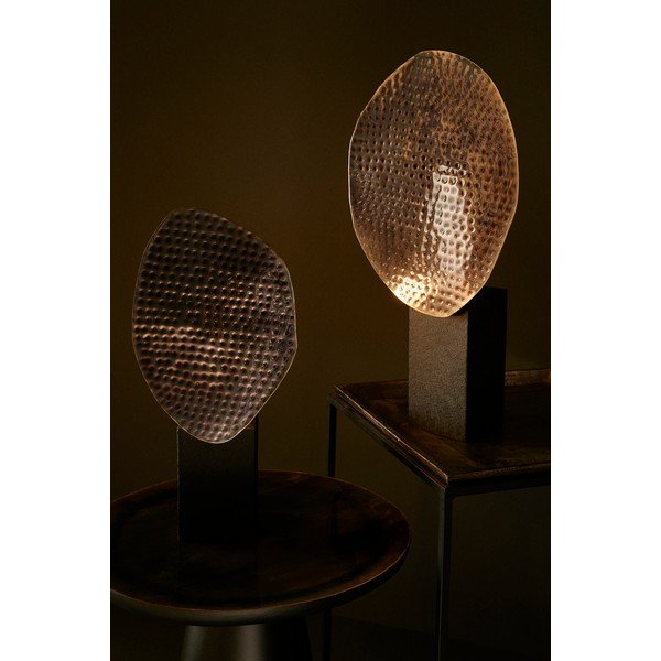 Antracito spalvos iš metalo stalinis šviestuvas (aukštis 46 cm) su metaliniu gaubtu Neev – Bizzotto-image-1