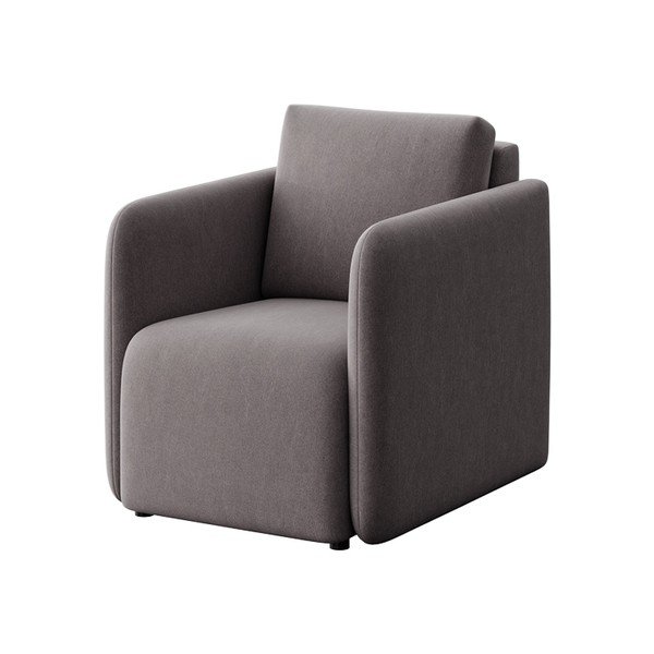Pilkos spalvos iš velveto krėslas Chaum – Rodier-image-2