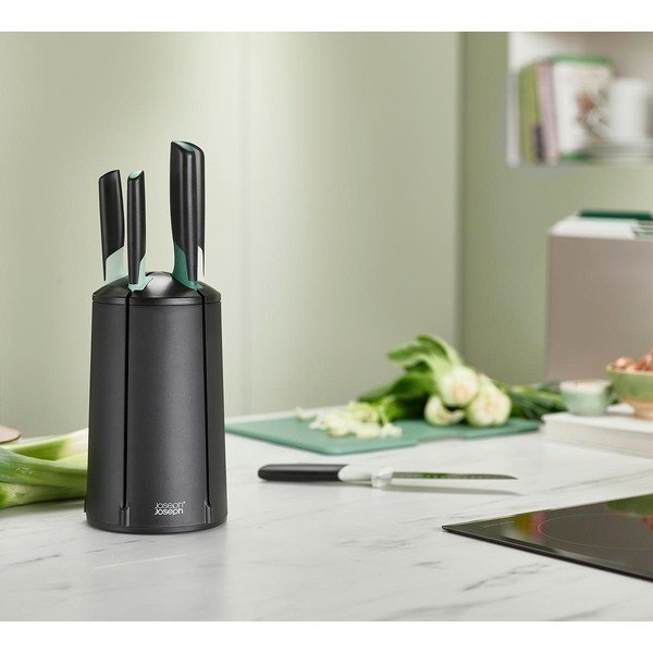 Peilių komplektas su sukamuoju stovu 5 vnt. su nerūdijančio plieno ašmenimis Elevate – Joseph Joseph-image-1