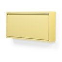 Šviesiai geltonos spalvos iš plieno atlenkiama/pakabinama spintelė batams 75x37,5x12,5 cm Billy – Spinder Design
