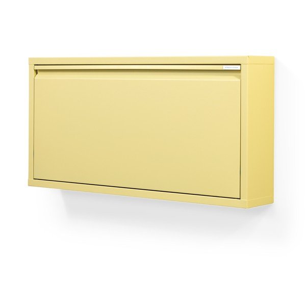 Šviesiai geltonos spalvos iš plieno atlenkiama/pakabinama spintelė batams 75x37,5x12,5 cm Billy – Spinder Design