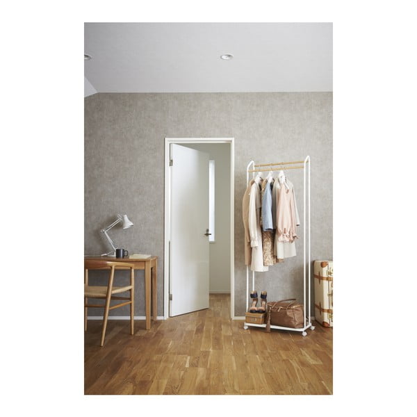 Iš metalo su ratukais drabužių kabykla baltos spalvos Tower – YAMAZAKI-image-3