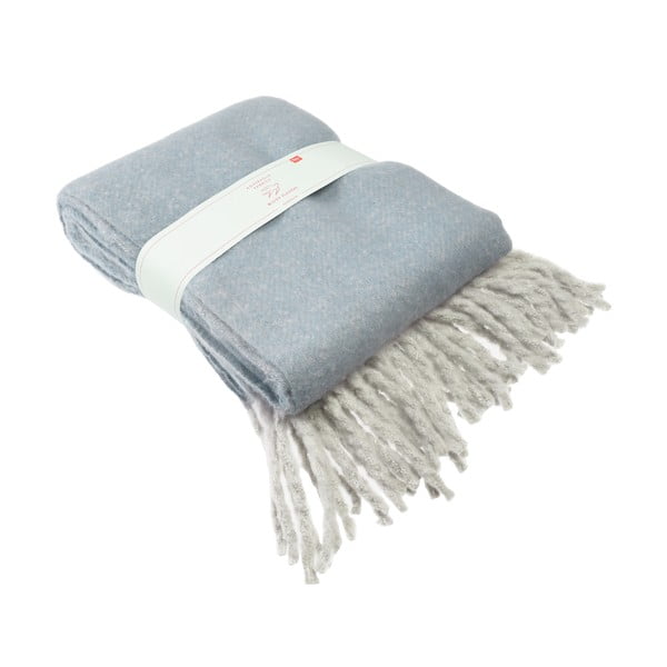 Šviesiai mėlynos spalvos antklodė ir pledas 127x185 cm Ultra – Rex London-image-2