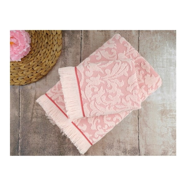 2 rožinių rankšluosčių rinkinys "Irya Home Royal", 50x90 cm