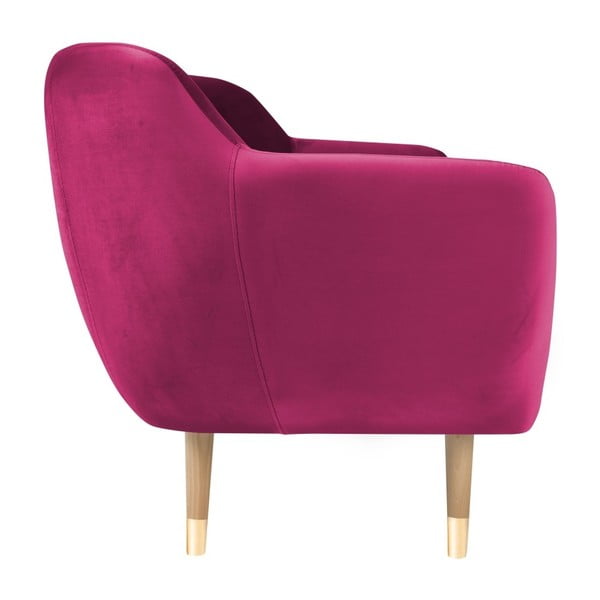 Rožinė trijų vietų sofa Mazzini Sofos Amelie-image-1