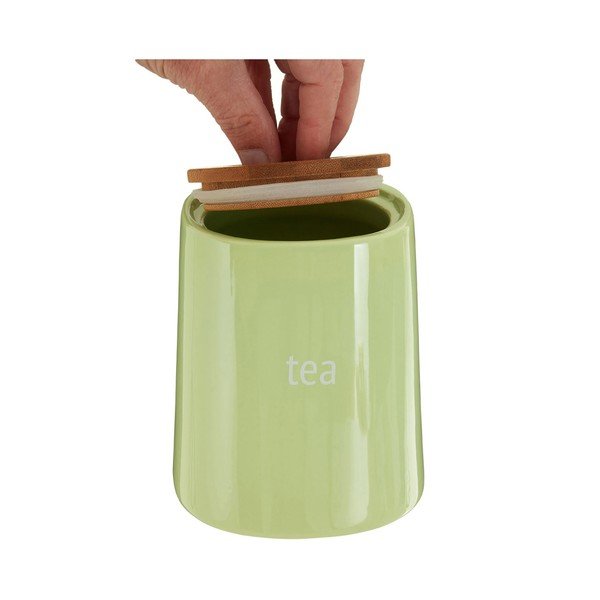 Žalias arbatos indelis su bambukiniu dangteliu Premier Housewares Fletcher, 800 ml-image-2