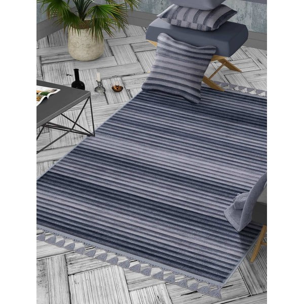 Pilkas plaunamas kilimas 160x100 cm - Vitaus-image-1