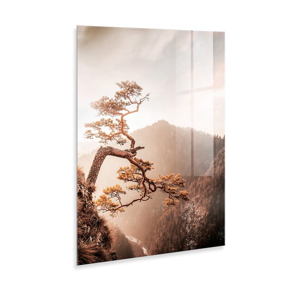 Paveikslas ant stiklo 50x70 cm Brown Tree - Styler-image-3