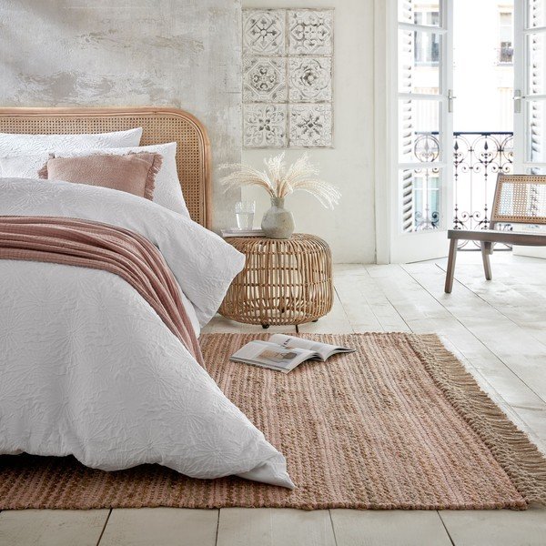 Rožinis džiuto kilimas Flair Rugs Equinox, 160 x 230 cm-image-4